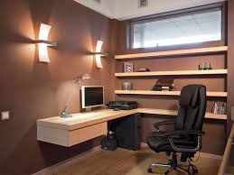 Business office with black chair